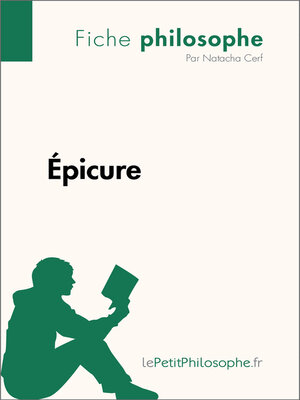cover image of Épicure (Fiche philosophe)